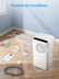 FOHERE 8000 BTU Portable Air Conditioner for Room Cooling and Heating, Covers up to 350 Square Feet, 5-in-1 All-Season Portable Air Conditioner with Remote Control and Window Kit, White