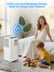 FOHERE 8000 BTU Portable Air Conditioner for Room Cooling and Heating, Covers up to 350 Square Feet, 5-in-1 All-Season Portable Air Conditioner with Remote Control and Window Kit, White