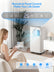 FOHERE 8000 BTU Portable Air Conditioner for Room Cooling and Heating, Covers up to 350 Square Feet, 5-in-1 All-Season Portable Air Conditioner with Remote Control and Window Kit, White