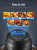 FOHERE Heißluftfrittierdeckel 7-in-1 für Instant Pot 6&8 Qt, Crisp Lid Touchscreen, verwandelt Ihren Schnellkochtopf in Sekundenschnelle in eine Heißluftfritteuse, Zubehör und Rezeptbuch inklusive