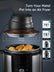 FOHERE Heißluftfrittierdeckel 7-in-1 für Instant Pot 6&8 Qt, Crisp Lid Touchscreen, verwandelt Ihren Schnellkochtopf in Sekundenschnelle in eine Heißluftfritteuse, Zubehör und Rezeptbuch inklusive