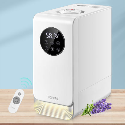 FOHERE Luftbefeuchter für Schlafzimmer, große Räume, Zuhause, 6,5 l, warmer und kühler Nebel, Top-Fill-Ultraschall-Luftbefeuchter für Baby-Pflanzen mit Aroma-Diffusor, anpassbare Feuchtigkeitsregelung und Timer, leise