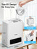 FOHERE 6L Humidifier for Bedroom Home, Cool Mist Humidifiers for Large Room, 60H Ultra-Quiet Runtime for Baby, Plants, Smart Humidity Sensor, Fast Symptom Relief, 16H Timer, Oil Diffuser, White