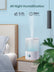 FOHERE Humidifiers for Bedroom, 3.2L Top Fill Cool Mist Ultrasonic Humidifier for Baby Rooms and Plants, 2-IN-1 Essential Oil Diffuser with 7-color Light and Auto Shut-off, BPA-Free, Quiet, White