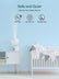 FOHERE Humidifiers for Bedroom, 3.2L Top Fill Cool Mist Ultrasonic Humidifier for Baby Rooms and Plants, 2-IN-1 Essential Oil Diffuser with 7-color Light and Auto Shut-off, BPA-Free, Quiet, White