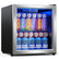 FOHERE 48 Can Beverage Refrigerator Cooler, 1.3 Cu.ft Mini Fridge, Wine Chiller for Bar/Office/Home, New, Reversible Door, 18.30x16.90x16.30 inches
