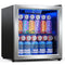 FOHERE 48 Can Beverage Refrigerator Cooler, 1.3 Cu.ft Mini Fridge, Wine Chiller for Bar/Office/Home, New, Reversible Door, 18.30x16.90x16.30 inches
