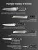 FOHERE 7-teiliges Messerset – 67-lagiges japanisches Messer aus VG10 Damaststahl, scharfes Küchenmesser-Set mit rutschfestem ABS-Griff, Damastmesser ideal als Geschenk