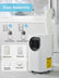 FOHERE 12000 BTU Air Conditioner Portable for Room and Heater up to 450 Sq.Ft, 4 IN 1 All Season AC Portable Air Conditioner with Remote Control and Window Kit Included, White