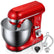 FOHERE Stand Mixer with Double Hook, 6 Speeds, 5.5Qt Stainless Steel Bowl, Beater and Whisk Red