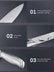 Knife Block Set, FOHERE Knife Set with Advanced Self Sharpening Technology, 7 Pieces Waved Texture Kitchen Knife Set, Stainless Steel Knife Set with Block, Sharp Knives with Non-slip Ergonomic Handle