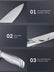 Knife Block Set, FOHERE Knife Set with Advanced Self Sharpening Technology, 7 Pieces Waved Texture Kitchen Knife Set, Stainless Steel Knife Set with Block, Sharp Knives with Non-slip Ergonomic Handle