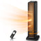 FOHERE Space Heater for Indoor Use, 23 Inch Quiet PTC Electric Heaters for Bedroom Fast Heating with Thermostat, Remote, 70° Oscillation, 24H Timer, Portable Heater Safe for Home, Office, 1500, Black