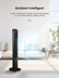 FOHERE Tower Fan for Home, 40" Oscillating Quiet DC Motor Cooling Fan with Remote Control, 12 Speeds, 4 Modes and Timer, Standing Floor Fans Safe for Bedroom and Home Office Use, Black