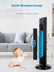 Tower Fan, 36" Oscillating Tower Cooling Fan with Remote Control, 12-Hour Timer and Sleep Mode, Portable Stand up Floor Bladeless Fan (Black)