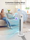 FOHERE Tower Fan for Home, 30'' Oscillating fan with Remote, 3 Speeds, Timer, Quiet Portable Bladeless Stand Fan for Bedroom, Office Use