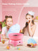 Candy Floss Maker FOHERE Cotton Candy Machine with Wooden Sticks and Sugar Scoop, Easy to Use, Gift for Children's Birthday Party