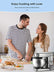 Stand Mixer FOHERE, 6-Speed Stainless Steel Mixer with Dough Hook, Mixing Beater, Wire Whip, Dishwasher-safe , Tilt-Head Kitchen Dough Mixers for Cake, 5.8 QT Electric Home Cooking Kitchen Mixer