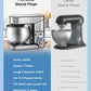 Stand Mixer FOHERE, 6-Speed Stainless Steel Mixer with Dough Hook, Mixing Beater, Wire Whip, Dishwasher-safe , Tilt-Head Kitchen Dough Mixers for Cake, 5.8 QT Electric Home Cooking Kitchen Mixer