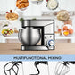 Stand Mixer FOHERE, 6-Speed Stainless Steel Mixer with Dough Hook, Mixing Beater, Wire Whip, Dishwasher-safe , Tilt-Head Kitchen Dough Mixers for Cake, 5.8 QT Electric Home Cooking Kitchen Mixer