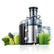 Juicer Machines, FOHERE 1000W Juicer Whole Fruit and Vegetables, Quick Juicing Easy to Clean, 75MM Large Feed Chute, Dual Speed Setting and Non-Slip Feet, Silver