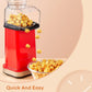 quick and easy, FOHERE 1400W Hot Air Popcorn Maker, 18 Cups/4.5 Quart, Popcorn Popper with Measuring Cup, 2min Fast Popping, Electric Pop Corn Maker, Quick Snack, No Oil Needed