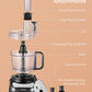 versayile attachments, FOHERE Food Processor, 12 Cup, 4 Functions for Chopping, Slicing, Purees & Dough, Black