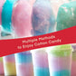 multiple methods to enjoy cotton candy, FOHERE Cotton Candy Machine for Kids, Nostalgia Cotton Candy Maker Include Sugar Scoop and 10 Cones, Homemade Sweets for Birthday Parties, Children's Day, Christmas Day and Wedding