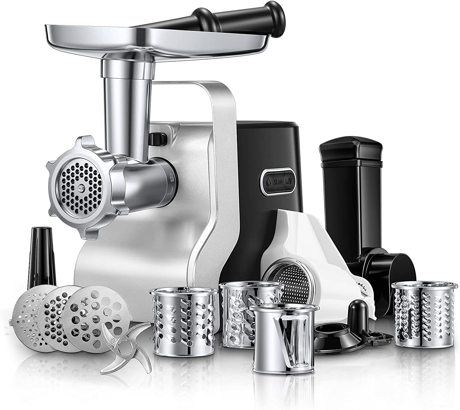 Electric Meat Grinder Heavy Duty - 5 in 1 2500W Max Powerful Home