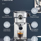 professional espresso machine, FOHERE Espresso Machine, 15 Bar Espresso and Cappuccino Maker with Milk Frother Steam Wand, Professional Compact Coffee Machine for Espresso, Cappuccino, Latte and Mocha, Brushed Stainless Steel