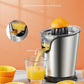 anti-drip juicer spout, FOHERE Orange Juice Squeezer Electric Citrus Juicer with Two Interchangeable Cones Suitable for orange, lemon and Grapefruit, Brushed Stainless Steel
