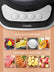 low speed and high speed, FOHERE Food Processor, 12 Cup, 4 Functions for Chopping, Slicing, Purees & Dough, Black