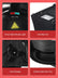 Waffle Maker, Belgian Waffle Maker Iron 180° Flip Double Waffle, 8 Slices, Rotating & Nonstick Plates, Removable Drip Tray, Cool Touch Handle, Black, 1400W