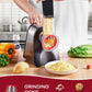 grinding cone, FOHERE Electric Cheese Grater Shredder, Electric Vegetable Slicer Professional Salad Shooter for Home Kitchen Use, One-Touch Easy Control, Salad Maker Machine for Vegetables, Cheeses, BPA-Free, Red