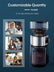 customize quantity, Coffee Grinder Electric, FOHERE Coffee Bean Grinder with 18 Precise Grind Settings, 2-14 Cup for Drip, Percolator, French Press, Espresso and Turkish Coffee Makers, Black