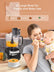 2l large bowel for family and baby use, FOHERE Food Processor, 12 Cup, 4 Functions for Chopping, Slicing, Purees & Dough, Black