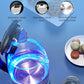 FOHERE Water Electric Kettle, 1.7L 1200W, Coffee & Tea Kettle Borosilicate Glass, Wide Opening, Auto Shut-Off, Cool Touch Handle, Base Detachable, LED Light. 360° Rotation, Boil Dry Protection