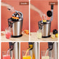 two ways of operation, FOHERE Citrus Juicer Electric Orange Juicer Squeezer with Humanized Handle, Powerful 160W Silent Motor Stainless Steel BPA-Free, Two Size Cones for Grapefruits, Orange and Lemon, Silver