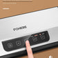 Vacuum Sealer Machine, FOHERE 70KPa Automatic Food Sealer With 2 Modes, Air Sealing System for Food Storage, External Suction Pipe for Jar Food Storage, Touch Screen, Led Indicator Lights(Silver)