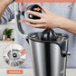 detachable washable cover, FOHERE Citrus Juicer Electric Orange Juicer Squeezer with Humanized Handle, Powerful 160W Silent Motor Stainless Steel BPA-Free, Two Size Cones for Grapefruits, Orange and Lemon, Silver