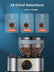 18 grind selections, Coffee Grinder Electric, FOHERE Coffee Bean Grinder with 18 Precise Grind Settings, 2-14 Cup for Drip, Percolator, French Press, Espresso and Turkish Coffee Makers, Black