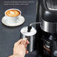 powerful steam wand, FOHERE Espresso Machine, 3.5 Bar 4 Cup Steam Espresso Machine, Espresso and Cappuccino Maker with Milk Frother and Carafe, Professional Compact Coffee Machine for Espresso, Cappuccino, Latte and Mocha