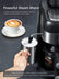 powerful steam wand, FOHERE Espresso Machine, 3.5 Bar 4 Cup Steam Espresso Machine, Espresso and Cappuccino Maker with Milk Frother and Carafe, Professional Compact Coffee Machine for Espresso, Cappuccino, Latte and Mocha
