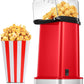 FOHERE 1400W Hot Air Popcorn Maker, 18 Cups/4.5 Quart, Popcorn Popper with Measuring Cup, 2min Fast Popping, Electric Pop Corn Maker, Quick Snack, No Oil Needed