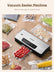 Vacuum Sealer Machine, FOHERE 70KPa Automatic Food Sealer With 2 Modes, Air Sealing System for Food Storage, External Suction Pipe for Jar Food Storage, Touch Screen, Led Indicator Lights(Silver)